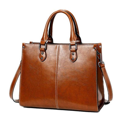 Strukturerad Lädertote – Kraft, Elegans & Vardagsstil