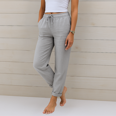 Maya – Premium Andningsbara Linne Stretchbyxor