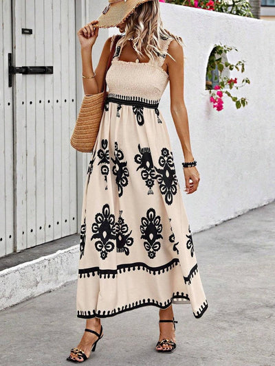 Axelbandsklänning i Boho-Stil – Sommarens Fria Känsla