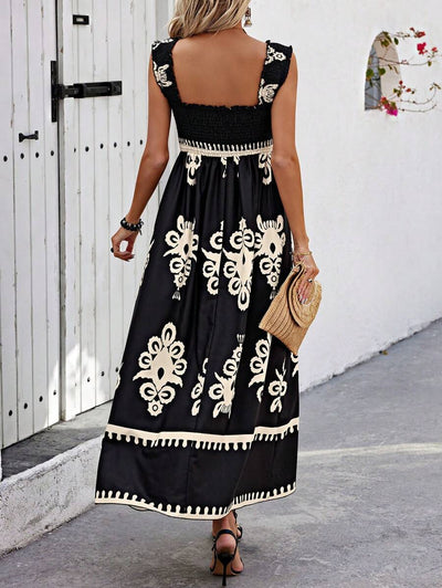 Axelbandsklänning i Boho-Stil – Sommarens Fria Känsla