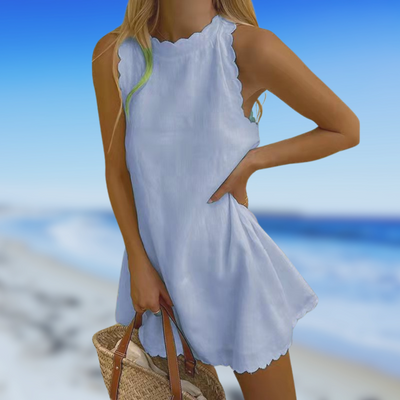 Ärmlös Strandklänning – Bekymmersfri Sommarfrihet