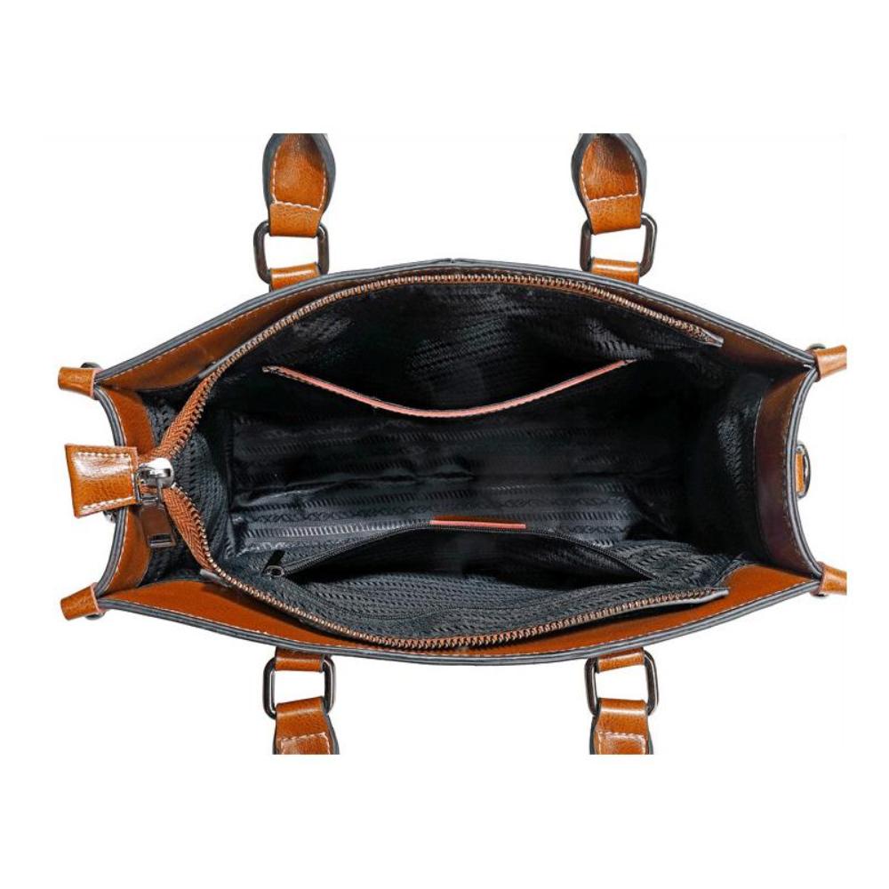 Strukturerad Lädertote – Kraft, Elegans & Vardagsstil