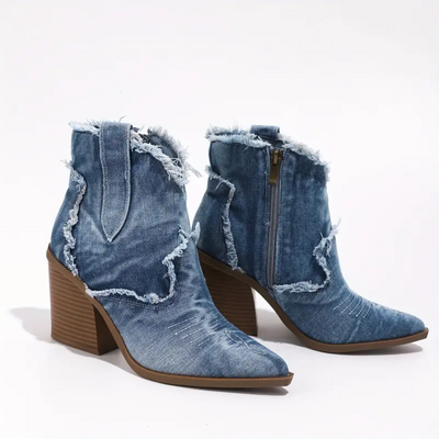 Elisa – Trendiga jeansankelboots