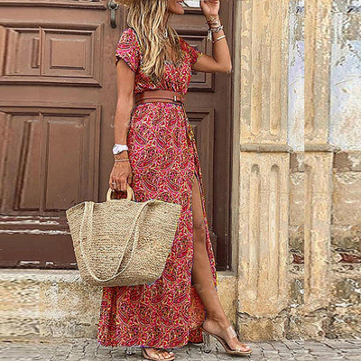 Boho Maxiklänning – Bekymmersfri Frihet med Feminina Detaljer