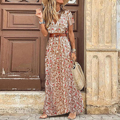 Boho Maxiklänning – Bekymmersfri Frihet med Feminina Detaljer