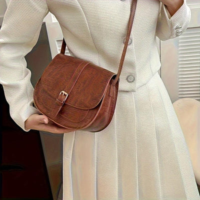 Klassisk Sadeltaske Crossbody – Vintage Elegans, Vardagslätthet