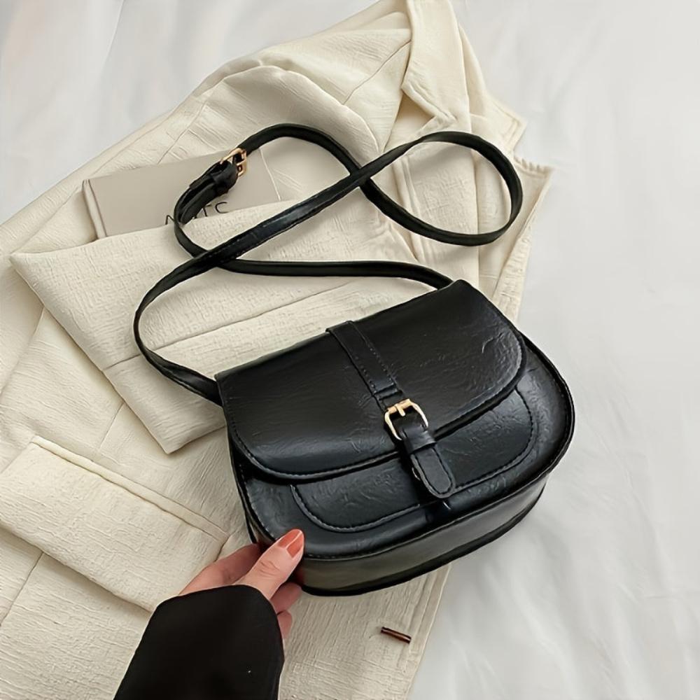 Klassisk Sadeltaske Crossbody – Vintage Elegans, Vardagslätthet