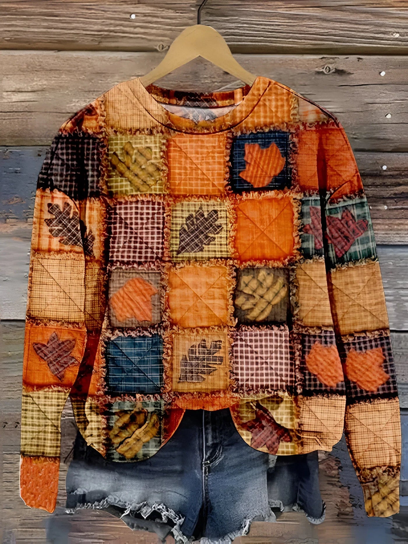Patchwork-tröja – Mysig komfort med höstkänsla