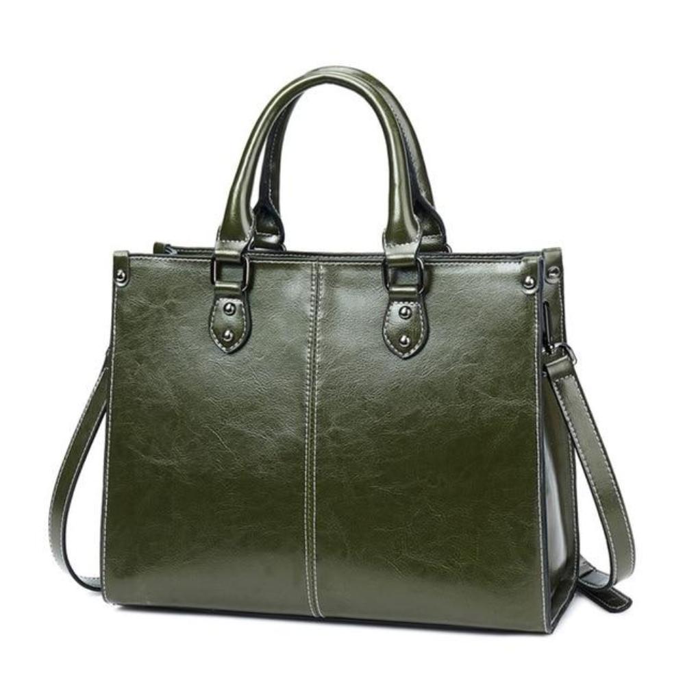 Strukturerad Lädertote – Kraft, Elegans & Vardagsstil